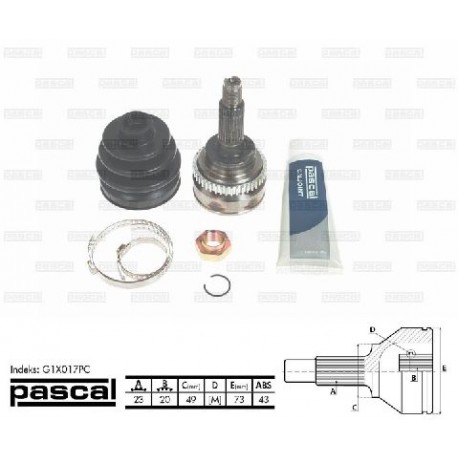 4700644 Opel каре комплект полуоска