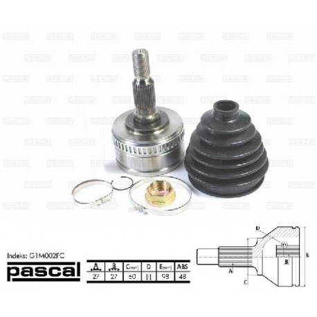 G1M002PC Mercedes каре комплект полуоска
