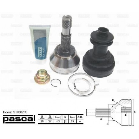 95606802 Citroen Fiat Peugeot каре комплект полуоска