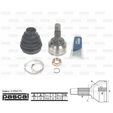 3273AH Citroen Peugeot каре комплект полуоска