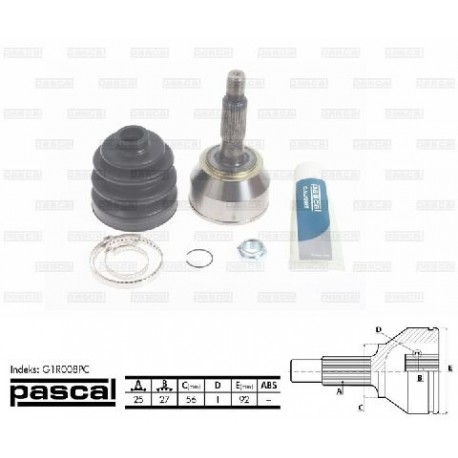7702096437 Renault каре комплект полуоска
