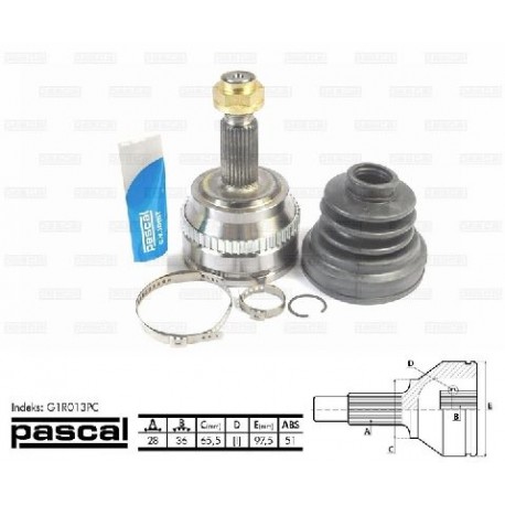 8200169281 Nissan Opel Renault каре комплект полуоска