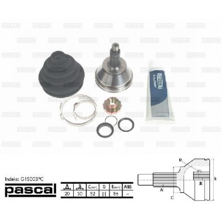6Q0498099C Skoda Volkswagen каре комплект полуоска