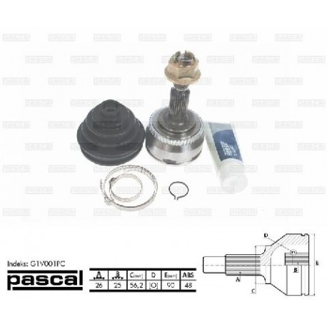 G1V001PC Volvo каре комплект полуоска