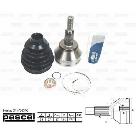 7H0498099 Volkswagen каре комплект полуоска 