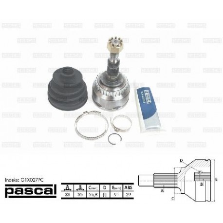 374387 Opel каре комплект полуоска