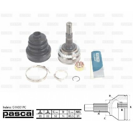 93176743 Opel каре комплект полуоска 