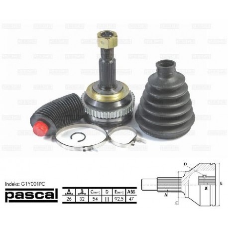 4808883 Chrysler Dodge каре комплект полуоска