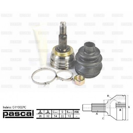 4384702 Chrysler каре комплект полуоска