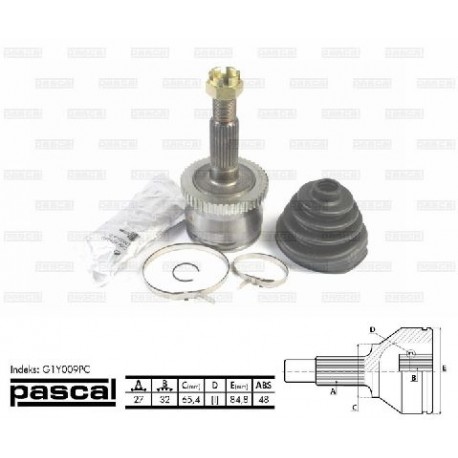 G1Y009PC Jeep каре комплект полуоска