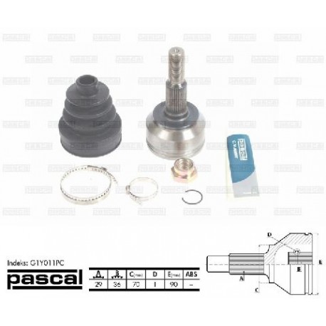 G1Y011PC Jeep каре комплект полуоска