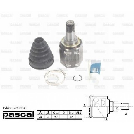 43040-28011 Toyota вътрешно каре комплект полуоска 