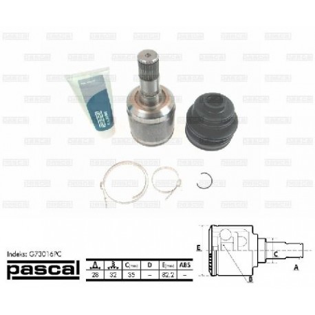 GD36-22-620 Mazda вътрешно каре комплект полуоска 