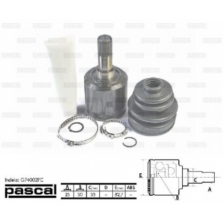 G74002PC Honda вътрешно каре комплект полуоска 