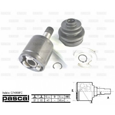 G74008PC Honda вътрешно каре комплект полуоска 