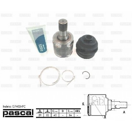 G74024PC Honda вътрешно каре комплект полуоска 