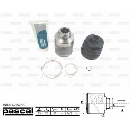 G77007PC Subaru вътрешно каре комплект полуоска 