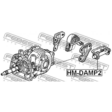 50716-S9A-000 HM-DAMP2 Honda тампон ос заден диференциал
