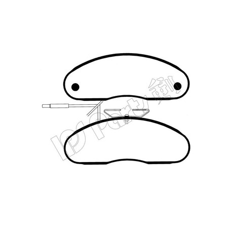 06905294-1 IBD-1196 Nissan предни накладки комплект