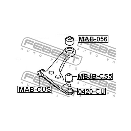 MR961391 Mitsubishi долен шарнир