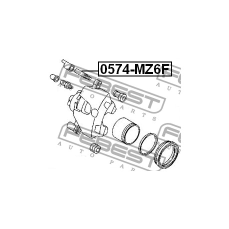 GJ6E-33-998 Mazda водач преден спирачен апарат