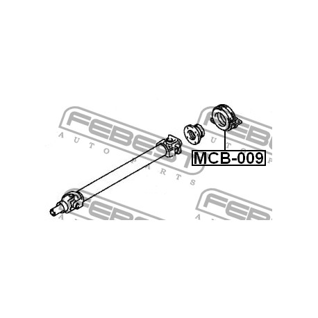 MB505495 Mitsubishi висящ лагер кардан