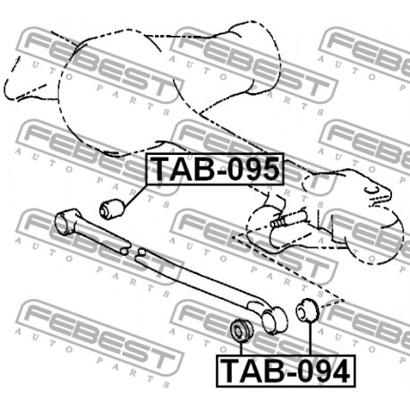 90389-20001 Toyota Land Cruiser тампон предна реактивна щанга панхарт