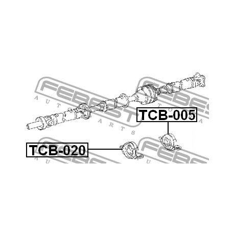37230-49015 TCB-020 Lexus Toyota висящ лагер