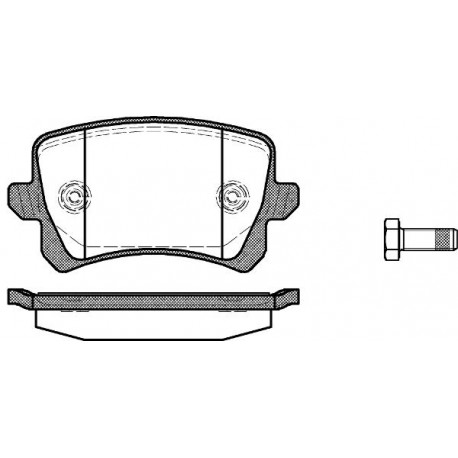 1K0698451L 1342.00 Audi Seat Vw задни накладки