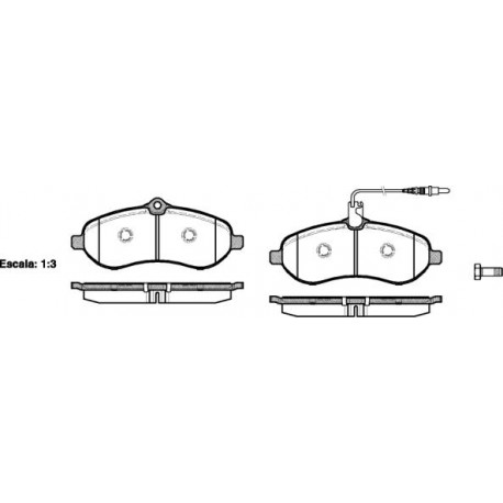 425364 1292.01 Citroen Fiat Peugeot Toyota предни накладки