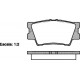  04466-33160 1231.00 Toyota Rav 4 задни накладки