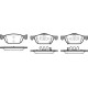 45022-TL1-G01 1384.02 Honda предни накладки