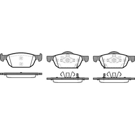 45022-TL1-G01 1384.02 Honda предни накладки