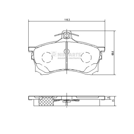 MR407944 Mitsubishi Carisma предни накладки