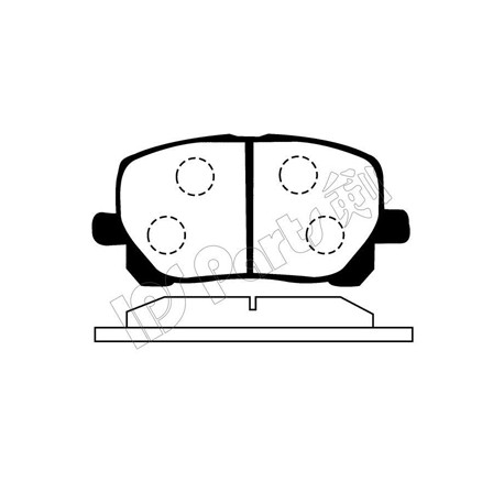 04465-44090 IBD1213 Toyota предни накладки