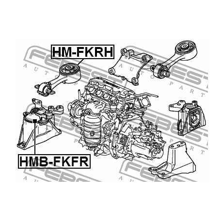 50820-SMG-E04 HMBFKFR Honda Civic тампон двигател