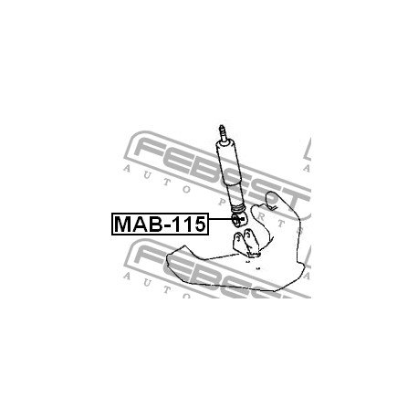 MAB115 Mitsubishi Pajero втулка преден амортисъор долна