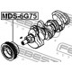 MD377380 MDS6G75 Mitsubishi Pajero демпферна шайба колянов вал
