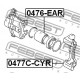 4605A210 0477CCYR Mitsubishi Lancer супорт заден спирачен апарат
