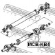 MR580647 MCBKB4 Mitsubishi L200 висящ лагер