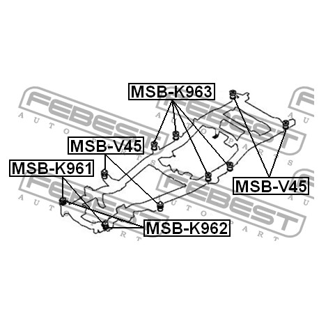 MR313904 MSBK963 Mitsubishi Pajero тампон купе