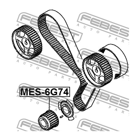 MD184894 MES6G74 Mitsubishi Pajero зъбно колело колянов вал