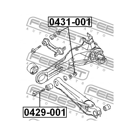 MB809335 0429001 Mitsubishi регулиращ болт