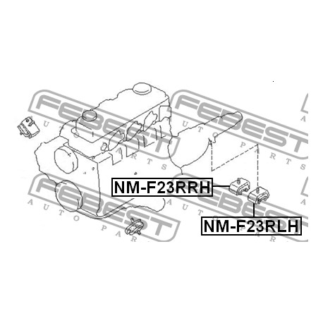 11320-6T300 NMF23RRH Nissan Cabstar заден десен тампон двигател