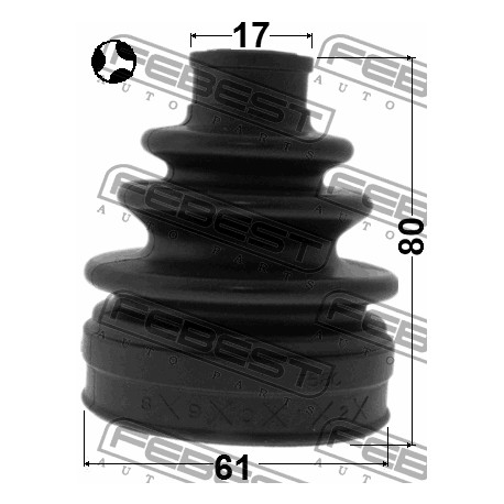 39711-2U600 0215T31RT Nissan маншон вътрешна каре 61X80X17