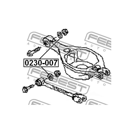 55227-8J00A 0230007 Nissan Infiniti регулираща шайба заден мост