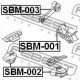 41022AA180 SBM001 Subaru заден тампон двигател