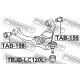 48654-60030 TAB158 Toyota Lexus тампон преден долен носач