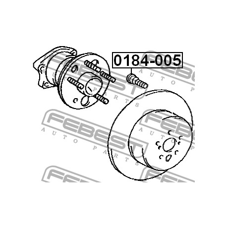 90942-02047 0184005 Toyota Lexus шпилка джанта