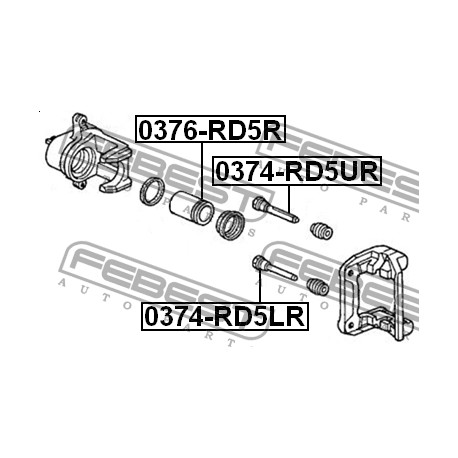 43215-S7A-003 0376RD5R Honda Acura бутало заден спирачен апарат